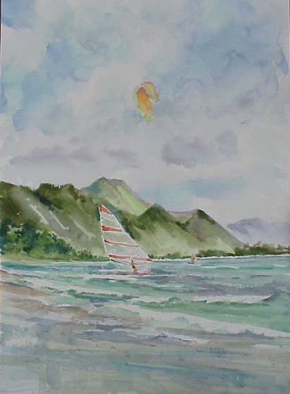 image of original painting Sailing the Wind