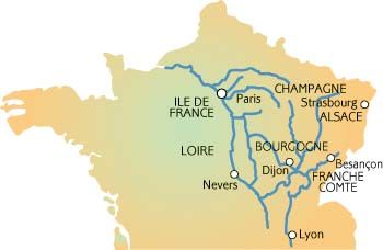 map of france