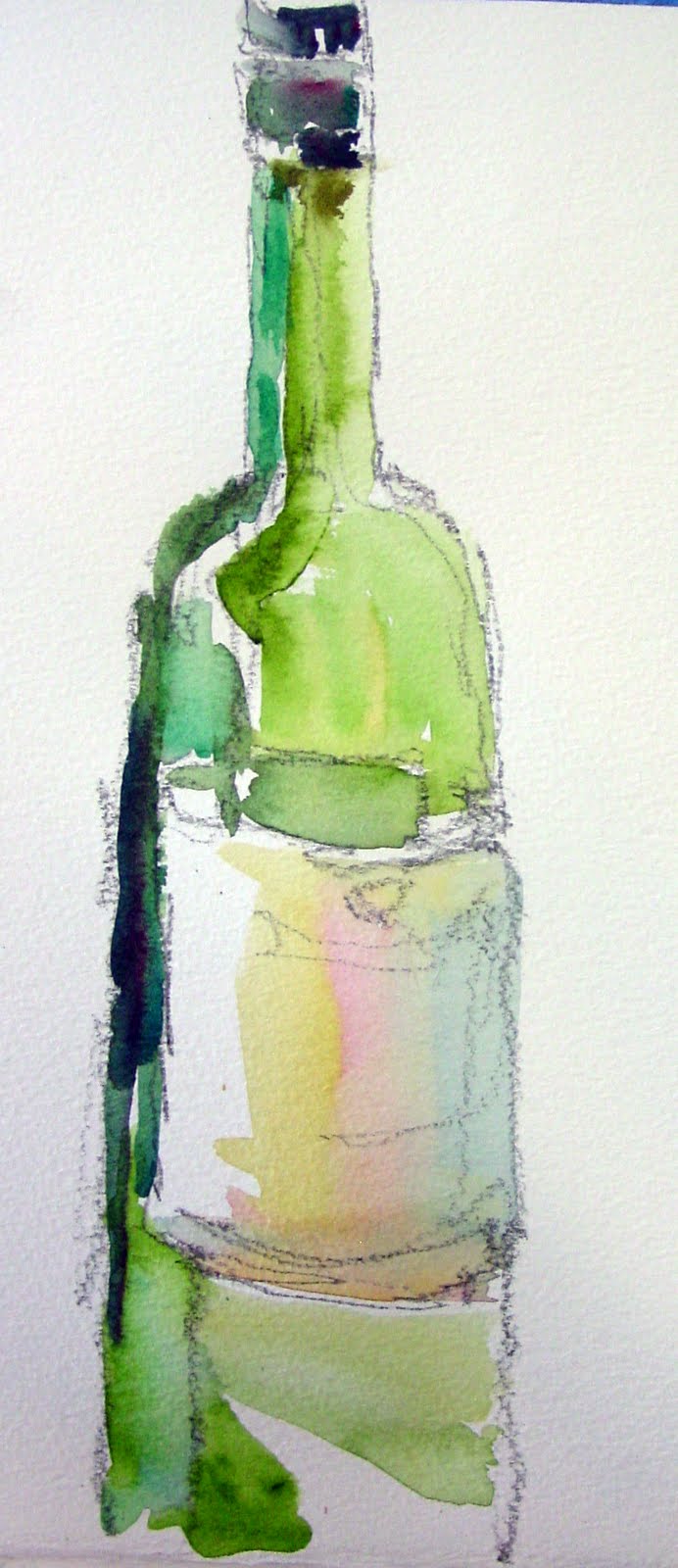 Green
                      Wine Bottle